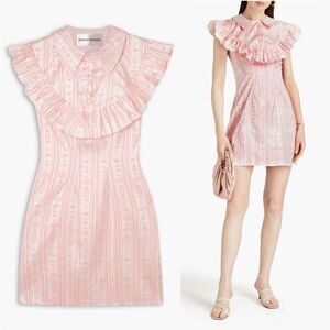 NWT SINDISO KHUMALO Ruffled printed Silk Dress